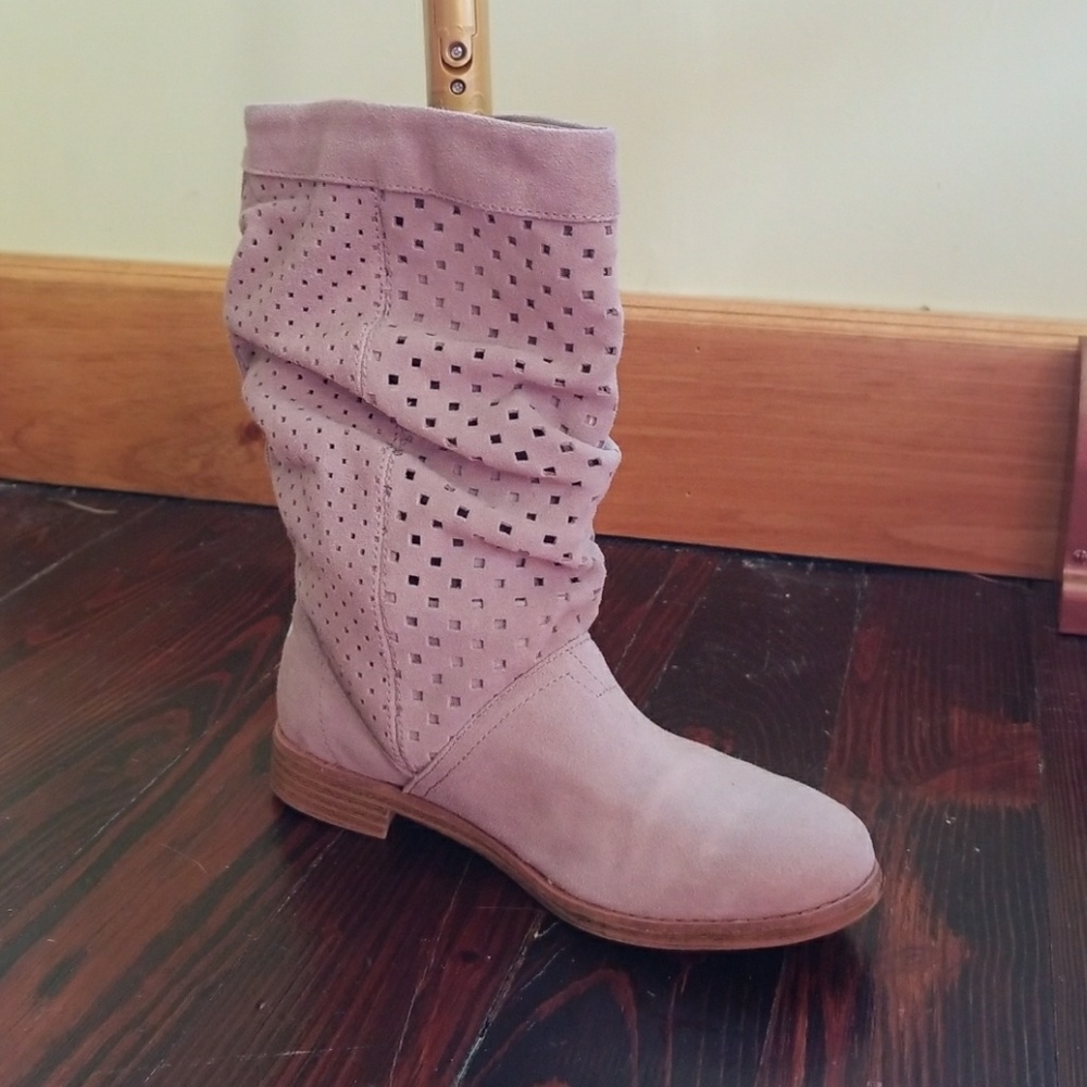 TOMS suede cut out boots